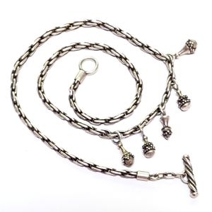 Bali/Indonesian Sterling Necklace Granulated Beads